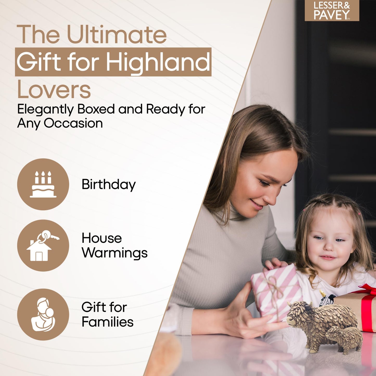 Lesser & Pavey Highland Cow
