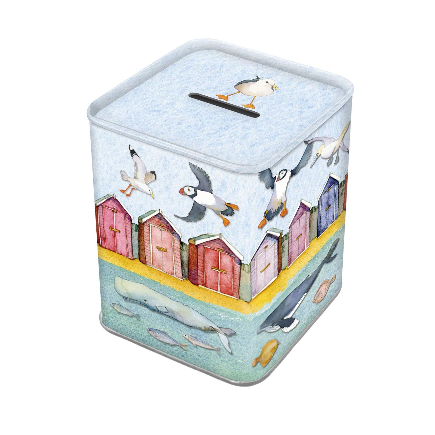 Emma Ball Piggy Bank Sealife Under the Sea Money Tin