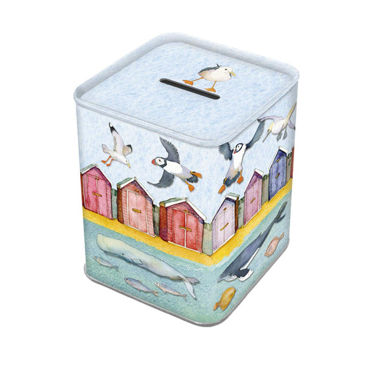 Emma Ball Piggy Bank Sealife Under the Sea Money Tin