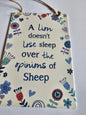 Peel & Sardine"A Lion." Quote Sign
