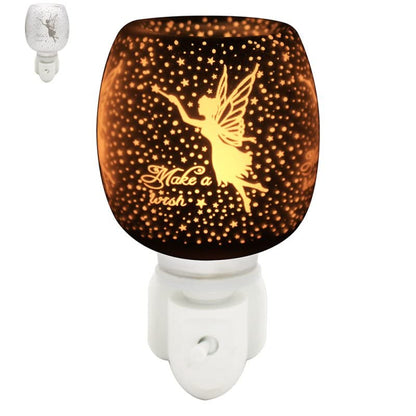 Lesser & Pavey Satin White Fairy Plug In Wax Fragrance Warmer Light Up Lamp