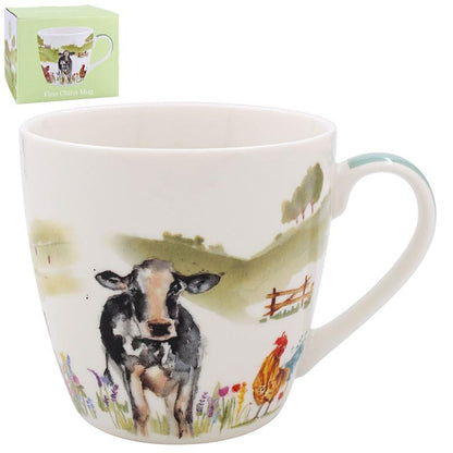 Lesser & Pavey Farmyard Large Breakfast Mug | Ceramic Coffee Mugs for Home Or Work | Premium Design Mugs for All Occasions | Lovely Mugs for Tea, Coffee & Hot Drinks - Macneil Studios