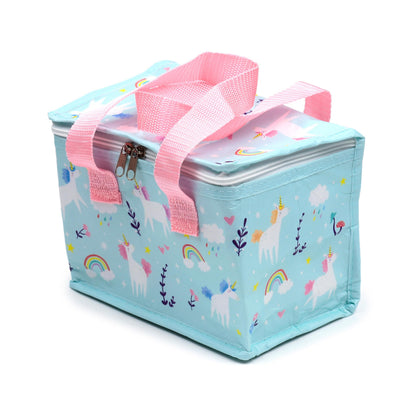 Puckator RPET Cool Bag Lunch Bag Unicorn Magic Themed - Made from Recycled Plastic Bottle - Insulated Lunch Bag for Women Men Children - Lunch Box Bag for Work & School - Beach Picnic Accessories