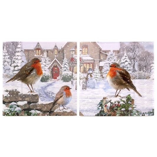 Robins Pack Of 20 Paper Napkins