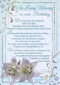 Xpress Yourself in loving memory on your birthday graveside card