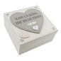 Love Story MDF Sqaure Keepsake Box 'Love & Cherish'
