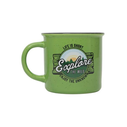 Oak Patch Gifts Get Outdoors Collection - Explore The Wild Coffee Mug, Ceramic, 14 Oz