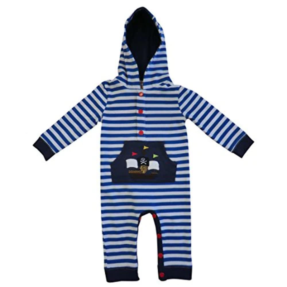 Powell Craft Pirate Boat Hooded Jumpsuit 0-6 Months