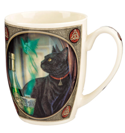 Puckator Lisa Parker Absinthe Cat Porcelain Mug - Funny Home Accessories - Cute Gifts for Girlfriend - Large Mugs for Men Women Hot Drinks - Cute Cups Presents - Secret Santa Gift - Cup Set