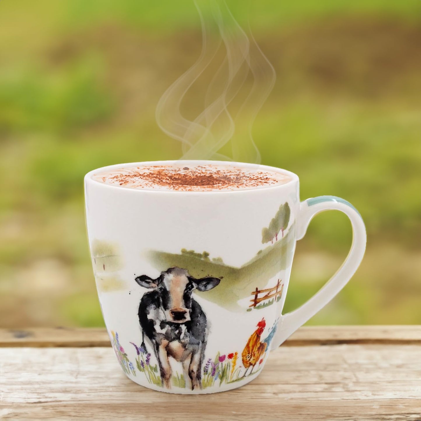 Lesser & Pavey Farmyard Large Breakfast Mug | Ceramic Coffee Mugs for Home Or Work | Premium Design Mugs for All Occasions | Lovely Mugs for Tea, Coffee & Hot Drinks - Macneil Studios