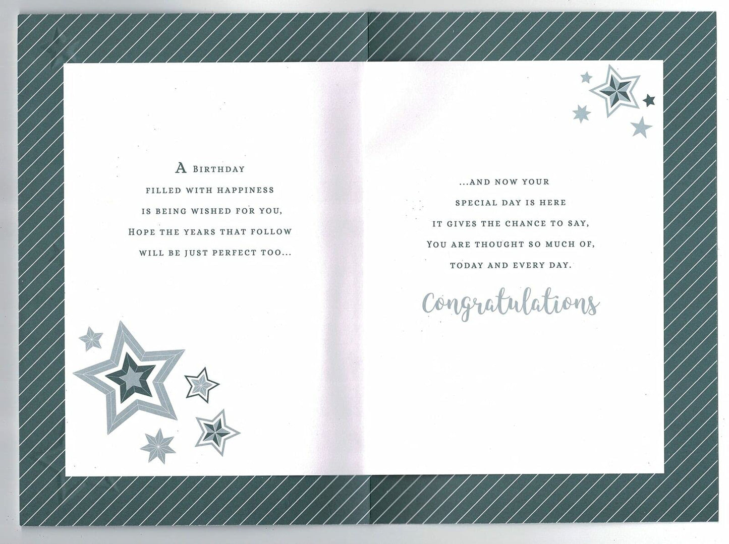 GRANDSON BIRTHDAY CARD IN BOX 3D HAND FINISHED STAR TRENDY