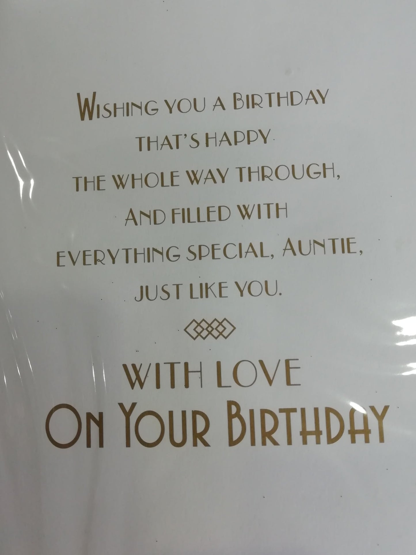 Art Deco Lady - MUM- Glittered Birthday Card