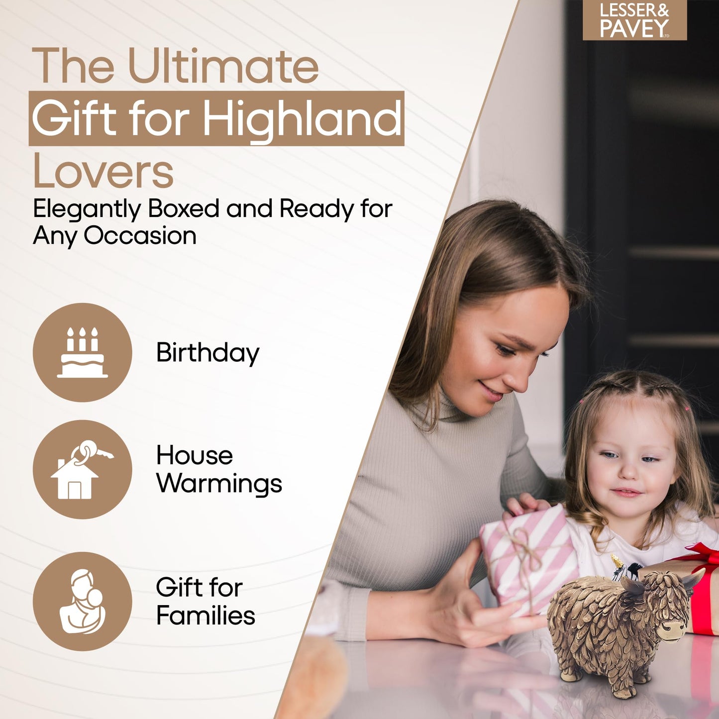 Lesser & Pavey Highland Cow