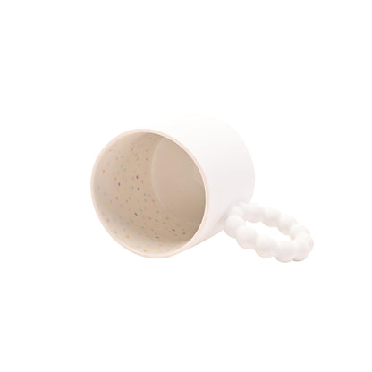 Widdop and Co Celebrations Confetti Mr & Mrs Birthday/Milestone/Wedding/Anniversary Set of 2 Mugs - White Ceramic Cups Gold Design & Unique Handle - Gift for Him or Her - 330ml / 11.15oz.