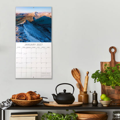TGSC | Peak District 2026-2027 Calendar, 16-Month Square Wall Calendar (Sept 2026-Dec 2027), UK Planner with National Park Photography, Home or Office Organiser | 30 x 30 cm