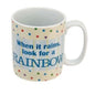 language of life mug when it rains look for a rainbow