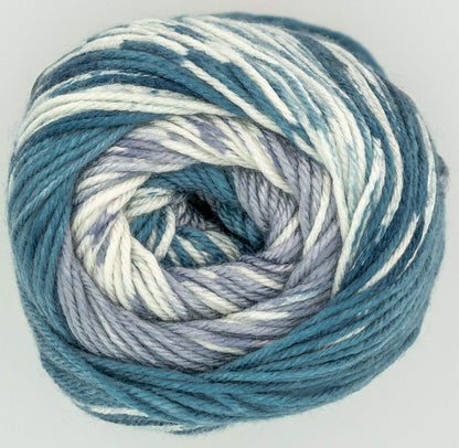 King Cole Fjord DK Yarn - 100g Ball - Self-Patterning Fair Isle Effect Double Knitting Yarn (100% Anti-Pilling Acrylic)