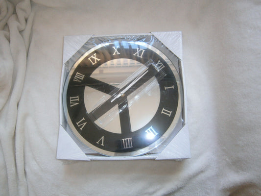 peace sign mirror clock