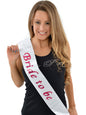 Alandra Party SASH-BTB/W Bride To Be Sash, White, One Size