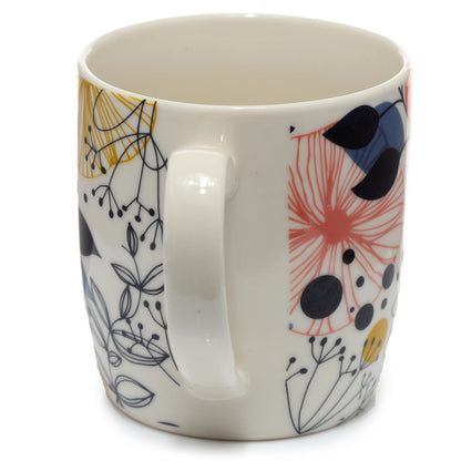 Puckator Autumn Falls, Wisewood Set of 2 Pick of the Bunch Porcelain Tea Coffee Mugs Funny Home Accessories Cute Gifts for Girlfriend Large Mugs Men Women Hot Drinks Cups Presents Secret Santa Gift