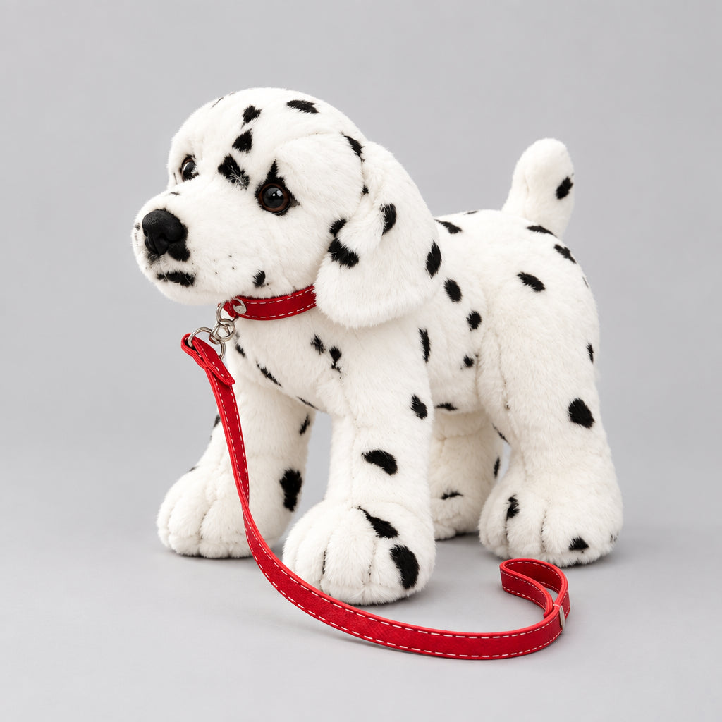 Keel Toys 30cm Signature Cuddle Puppy Dog On Lead - dalmation