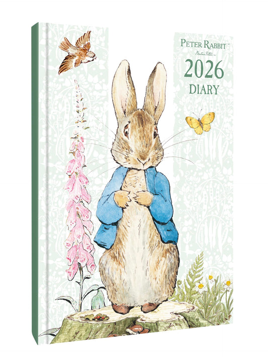 Peter Rabbit 2026 A5 Weekly View Diary | Hardback Organiser with Beatrix Potter Artwork | Planner for Appointments, Notes & Scheduling