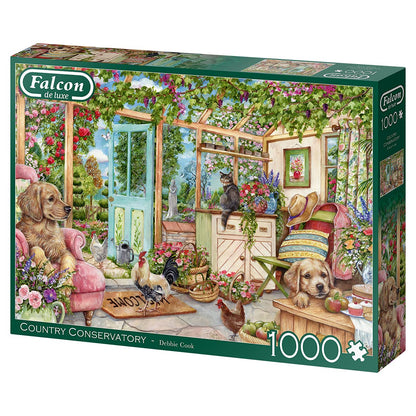 Jumbo, Falcon de luxe - Country Conservatory, Jigsaw Puzzles for Adults, 1,000 piece