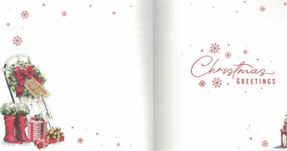 Luxury Christmas Cards with Snowy Scene Design, Pack of 10