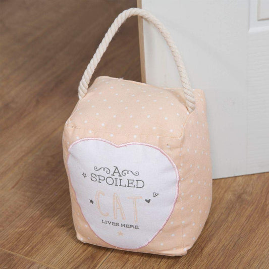 Widdop 'Love Life' Doorstop with Rope Handle - A Spoiled Cat