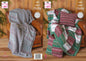 King Cole Super Chunky Knitting Pattern Easy Knit Blanket Bed Runner & Cushion (5782)