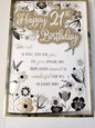 happy 21st birthday boxed card