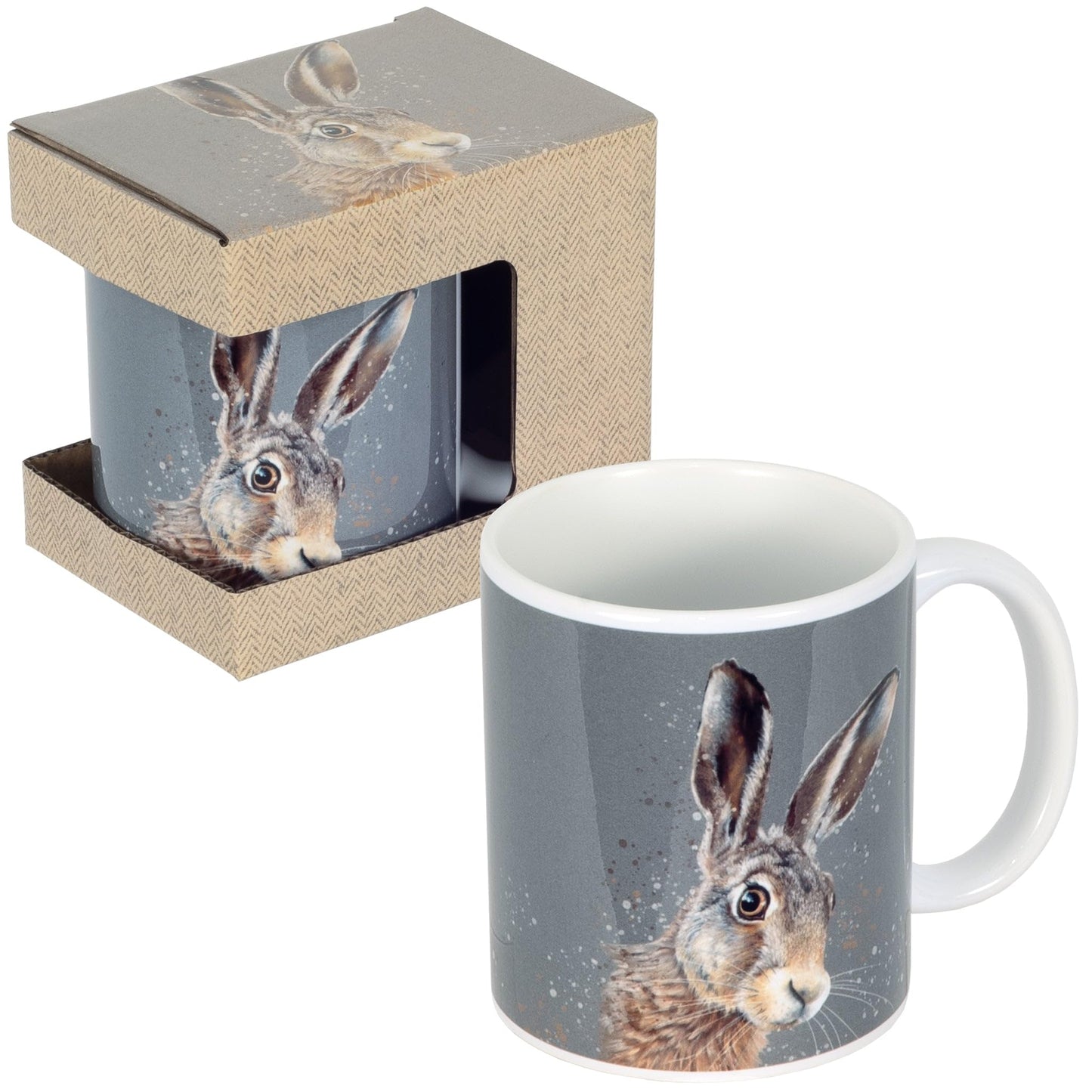 Design By Violet Ceramic Animal Mug in Gift Box – 350ml Countryside Mug for Easter, Gifting, Christmas and Birthdays