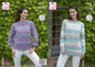 King Cole 5302 Knitting Pattern Womens Tunic and Sweater in Cotswold Chunky