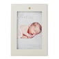Bambino by Juliana White Vertical Horizontal Picture Photo Frame with Star Icon - 4" x 6". Gift and Display Frame Celebrating New Born Babies, Christening & Baby Shower.