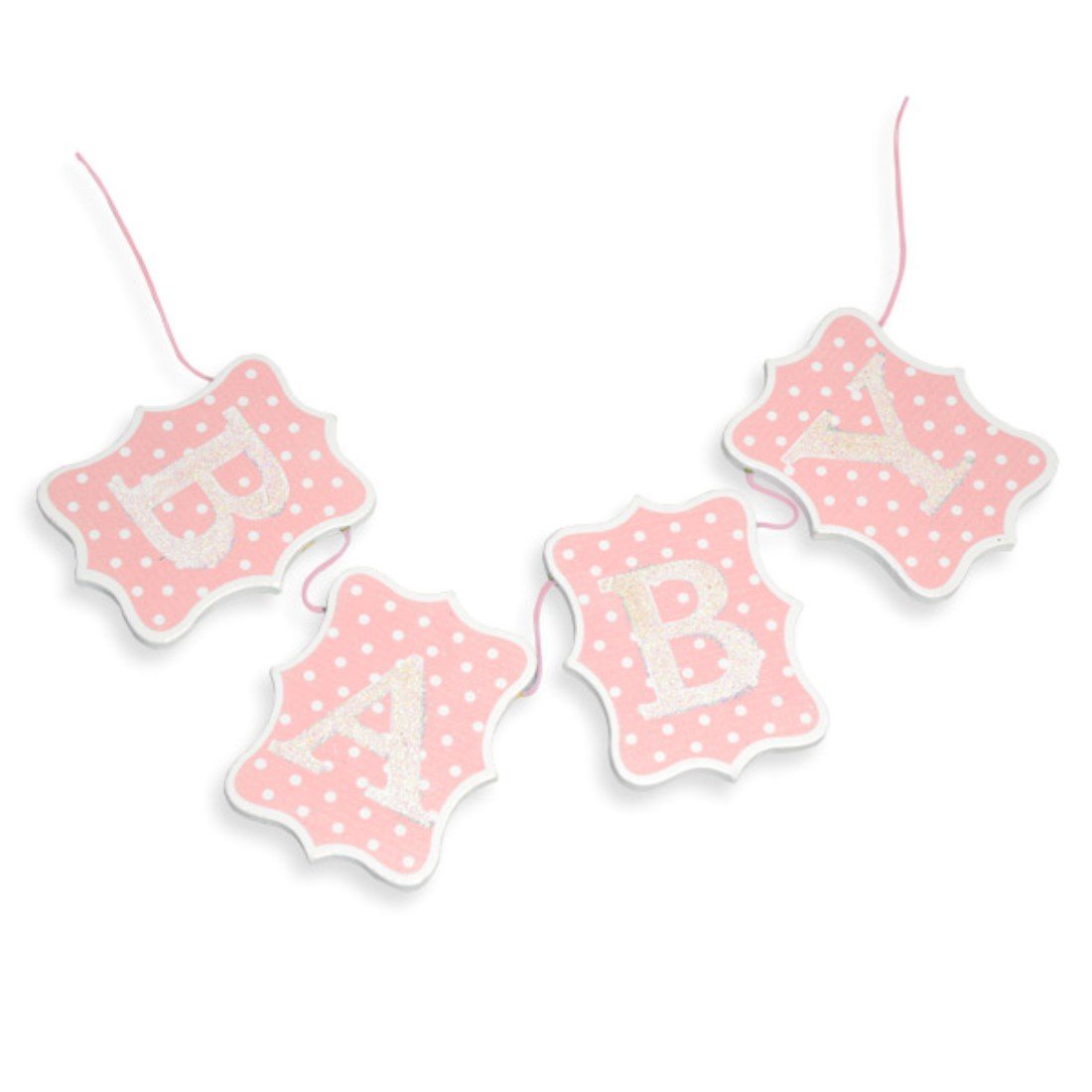 CLUB GREEN WOODEN BABY BUNTING PINK 60CM, Wood, 13 x 11.5 x 9 cm