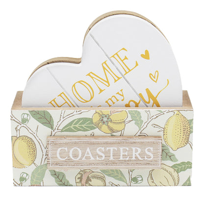 Lesser & Pavey Home Coasters Set of 4 | Lovely Gifts For Women & Men | Designed By Love and Affection | Coasters Set For All Modern Kitchen & Offices