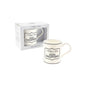 "I Wish I Was Going Shopping" - Perfect Beautiful White Printed Fine China Tea and Coffee Mug In Box - Great High Quality Cup Will Please Your Friends who Loves Shopping