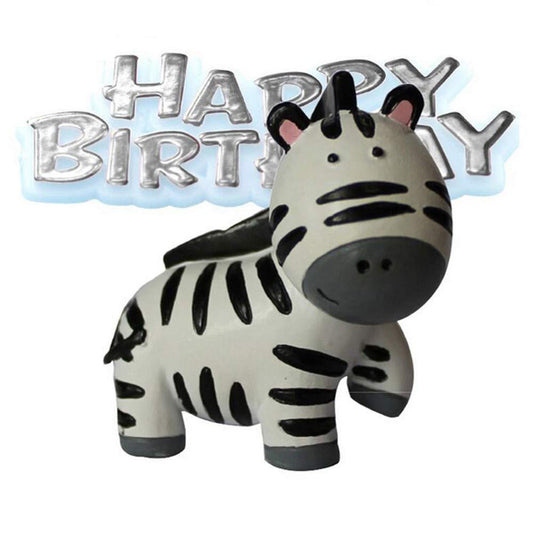 Safari Animals Birthday Resin Cake Toppers I 2 Pcs.