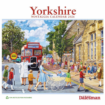 Yorkshire Nostalgia Deluxe Calendar 2026, Deluxe Calendars, Month To View, Travel, Gift