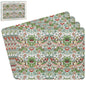 The Leonardo Collection William Morris Strawberry Thief Placemats Set of 4 For Dining | Ideal Kitchen Mats Non Slip Washable Place Mats For Table | Easy to Clean Table Mats For Dinner Plates