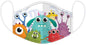 Puckator Reusable Face Covering - Non Medical - Size Small (Age 4-12 - 20cm x 11cm) - Monster Design