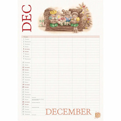 Carousel Worldwide, Country Companions 2026 A4 Wall Calendar Planner