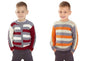 King Cole Kids Double Knit Knitting Pattern Boys Cable Detail Sweaters (6261)