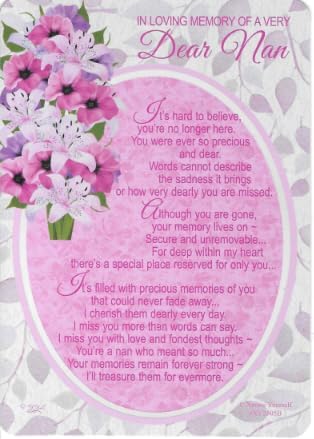 memorial  card  nan