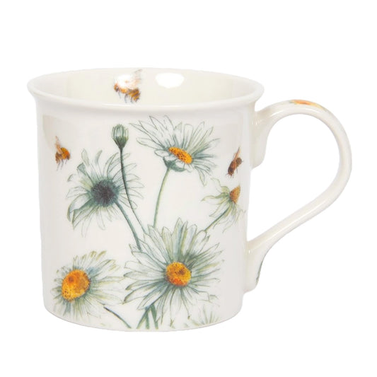 Lesser & Pavey British Designed Coffee Mug | Ceramic Coffee Mugs for Home or Work | Large Mugs for Hot Drinks | Bee Tanical Daisy Tea and Coffee Cups - Sarah Boddy