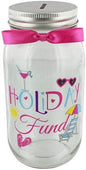 Pennies & Dreams Glass Holiday Fund Money Box Jar