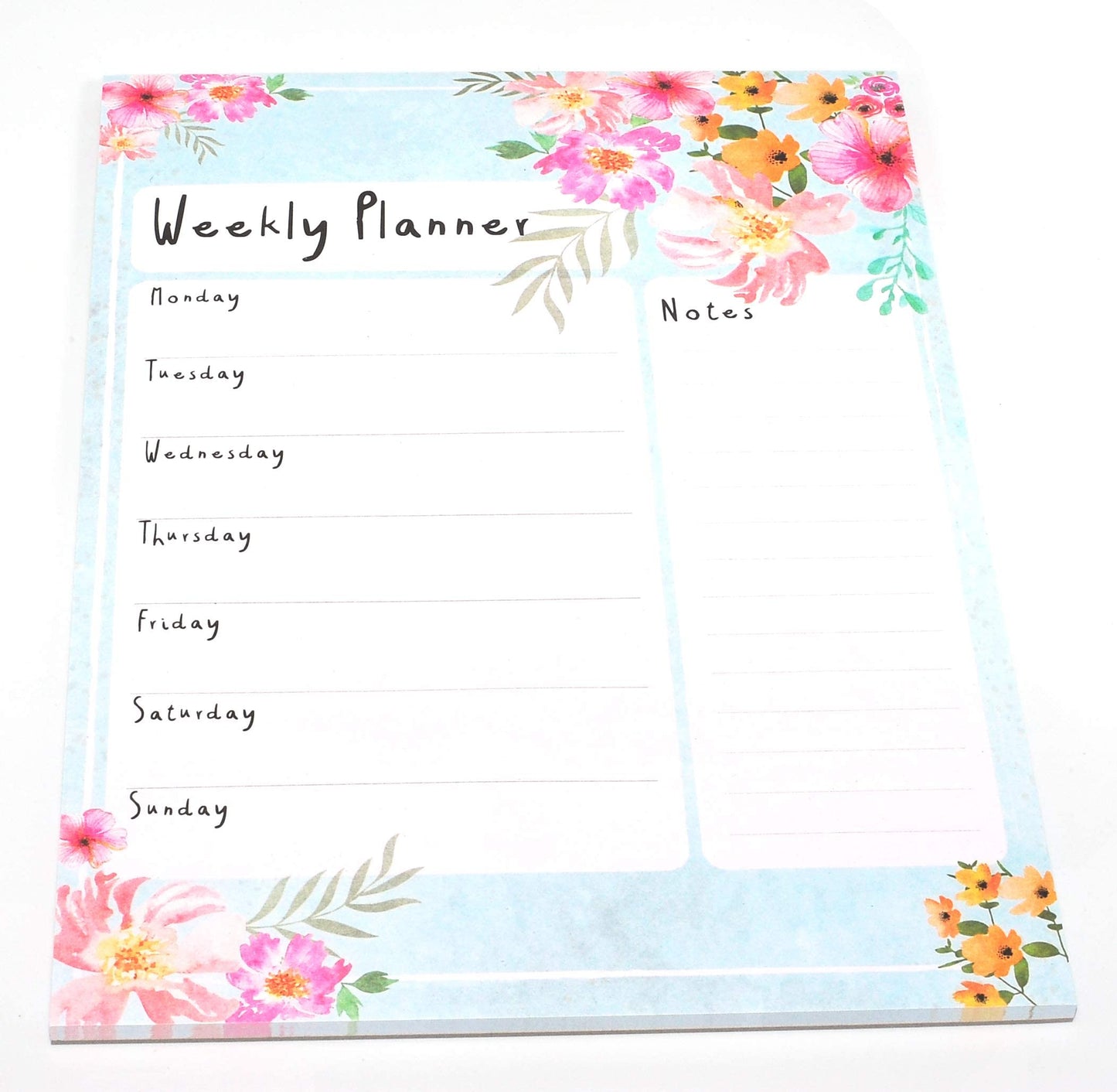 iCompact - 1x A4 Flowers Layout Weekly Planner Pad Design at Random