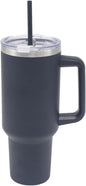 Drinks Cup Black 1200ml for Kitchen | Lovely Coffee Cup Set for Home & Office | Tea Cups and Saucers for Enjoying Hot Drinks | Coffee Mug and Saucer Gifts for Women & Men