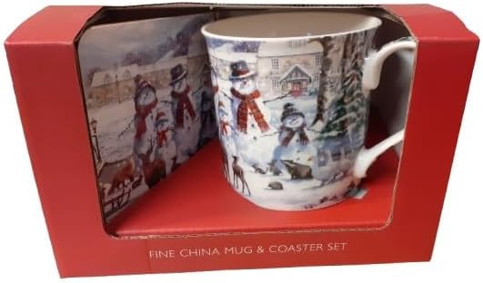 Lesser & Pavey Macneil Magic of Christmas Fine China Mug and Coaster Set