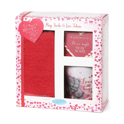 Me to You Ceramic VGZ01008 Tatty Teddy 'Night Set-Mug, Socks and Love Tokens-Valentines Gift